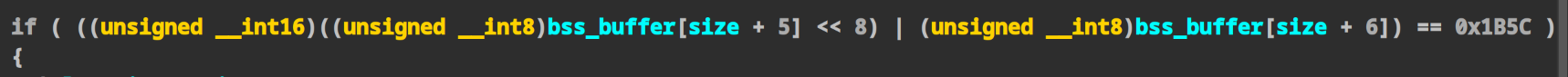 Footer byte check in IDA